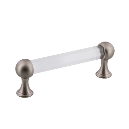 Nostalgic Warehouse Crystal 3-3/4 Inch Center to Center Handle Cabinet Pull Satin Nickel