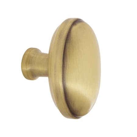 Nostalgic Warehouse Homestead 1-3/4 Inch Oval Cabinet Knob Antique Brass
