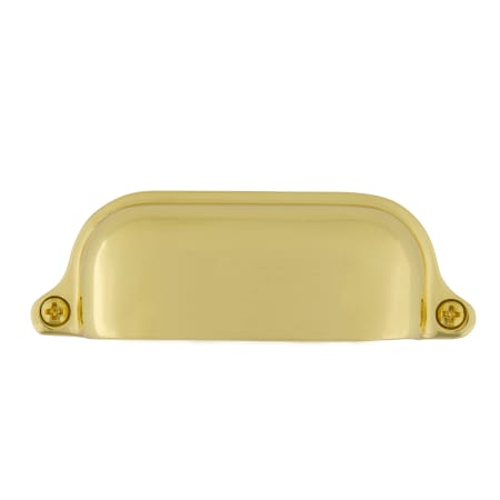 Nostalgic Warehouse Farmhouse 3-1/2 Inch Center to Center Cup Cabinet Pull Unlacquered Brass