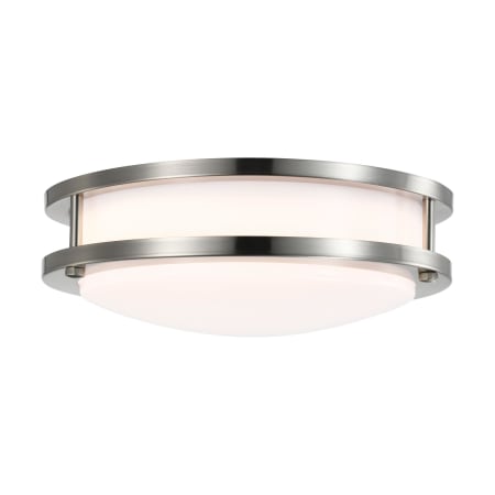 Nuvo Lighting Basic 10" Wide LED Flush Mount Drum Ceiling Fixture Brushed Nickel