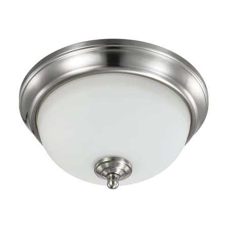 Nuvo Lighting Basic 11" Wide LED Flush Mount Bowl Ceiling Fixture Brushed Nickel