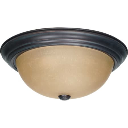 Nuvo Lighting 3 Light 15-1/4" Wide Flush Mount Bowl Ceiling Fixture Mahogany Bronze