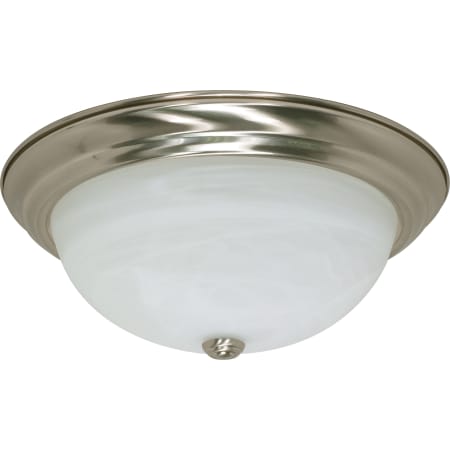 Nuvo Lighting 3 Light 15-1/4" Wide Flush Mount Bowl Ceiling Fixture Brushed Nickel