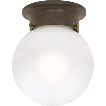 Nuvo Lighting Single Light 6" Wide Flush Mount Ceiling Fixture Old Bronze