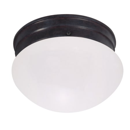 Nuvo Lighting Single Light 6" Wide Flush Mount Bowl Ceiling Fixture Mahogany Bronze