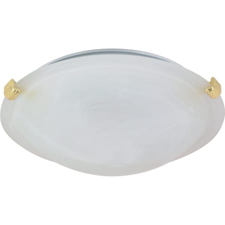 Nuvo Lighting Single Light 12-1/2" Wide Flush Mount Bowl Ceiling Fixture Polished Brass