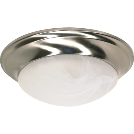 Nuvo Lighting Single Light 11-1/2" Wide Flush Mount Bowl Ceiling Fixture Brushed Nickel