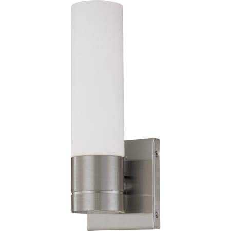 Nuvo Lighting Link Single Light 11-1/2" Tall Wall Sconce with Frosted Glass Shade - ADA Compliant Brushed Nickel
