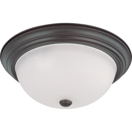 Nuvo Lighting 3 Light 15-1/4" Wide Flush Mount Bowl Ceiling Fixture Mahogany Bronze