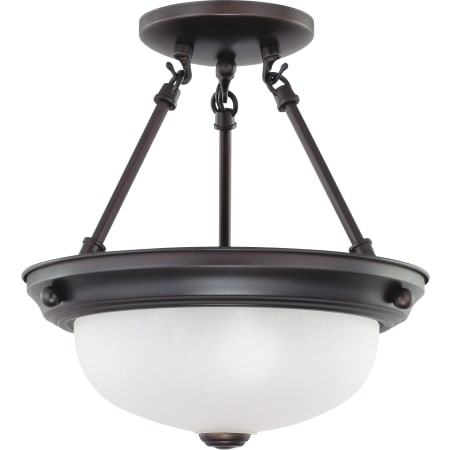 Nuvo Lighting 2 Light 11-3/8" Wide Semi-Flush Bowl Ceiling Fixture Mahogany Bronze