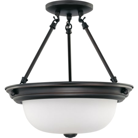 Nuvo Lighting 2 Light 13-1/4" Wide Semi-Flush Bowl Ceiling Fixture Mahogany Bronze
