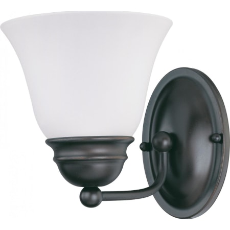 Nuvo Lighting Empire Single Light 6-1/4" Wide Bathroom Sconce with Frosted Glass Shade Mahogany Bronze