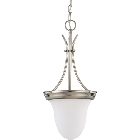 Nuvo Lighting Single Light 9-3/4" Wide Mini Pendant Brushed Nickel