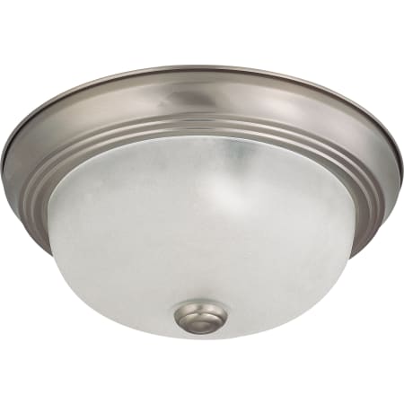 Nuvo Lighting 2 Light 11-3/8" Wide Flush Mount Bowl Ceiling Fixture Brushed Nickel