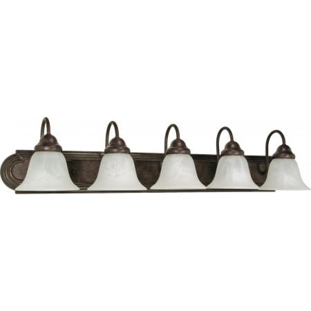 Nuvo Lighting Ballerina 5 Light 36" Wide Bathroom Vanity Light with Frosted Glass Shades Old Bronze