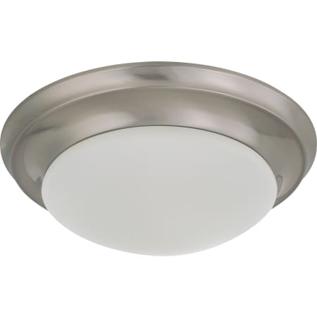 Nuvo Lighting Single Light 11-1/2" Wide Flush Mount Bowl Ceiling Fixture Brushed Nickel