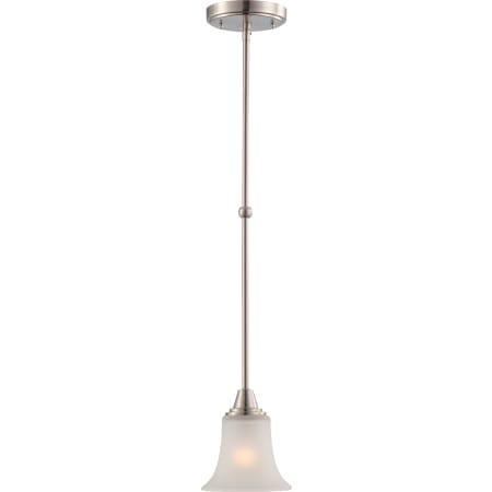 Nuvo Lighting Single Light 6" Wide Mini Pendant Brushed Nickel