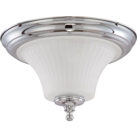 Nuvo Lighting Teller 2 Light 13-1/4" Wide Flush Mount Ceiling Fixture Polished Chrome