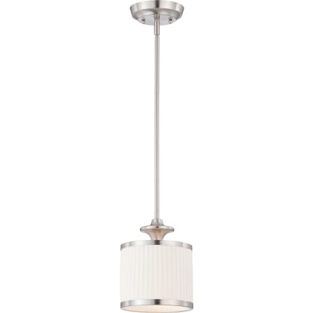 Nuvo Lighting Single Light 7" Wide Mini Pendant Brushed Nickel