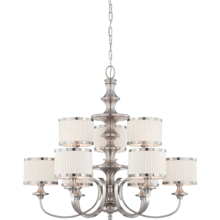 Nuvo Lighting Candice 9 Light 36" Wide Chandelier Brushed Nickel