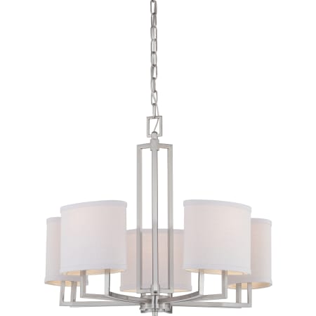 Nuvo Lighting Gemini 5 Light 25" Wide Chandelier Brushed Nickel