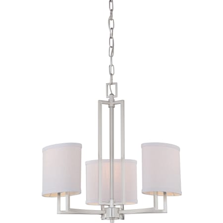 Nuvo Lighting Gemini 3 Light 21" Wide Chandelier Brushed Nickel