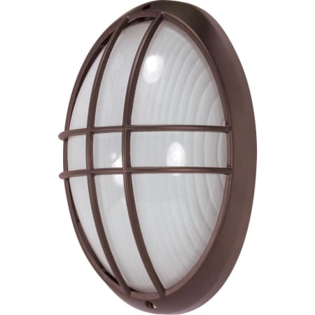 Nuvo Lighting Single Light 12-1/2" Tall Outdoor Wall Sconce with Patterned Glass Shade Architectural Bronze