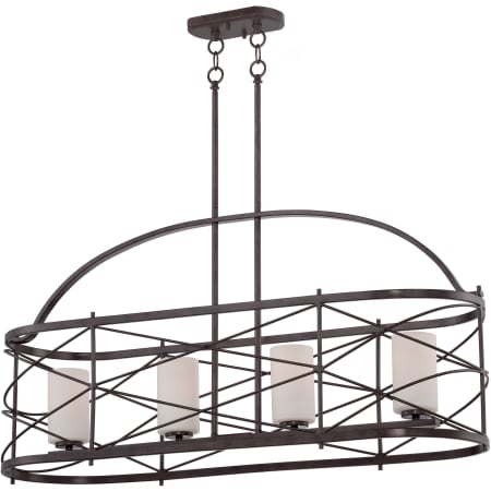 Nuvo Lighting 4 Light 38" Wide Linear Chandelier Old Bronze