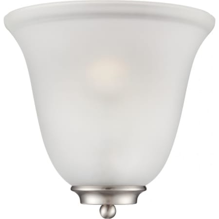 Nuvo Lighting Empire Single Light 9-5/8" Tall Wall Sconce with Frosted Glass Shade Brushed Nickel