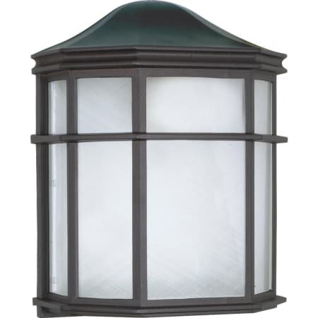 Nuvo Lighting Single Light 9-3/4" Tall Outdoor Wall Sconce with Frosted Glass Shade Textured Black