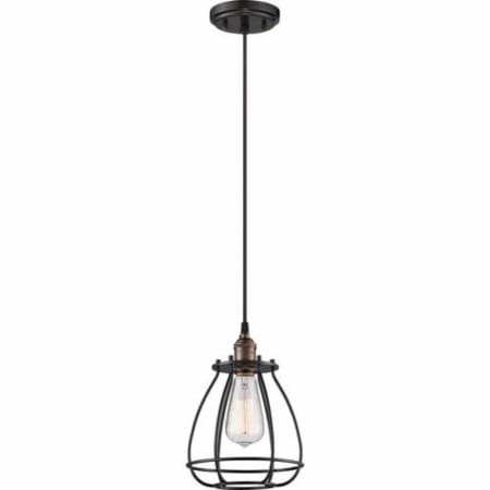 Nuvo Lighting Vintage 7" Wide Single Pendant Rustic Bronze