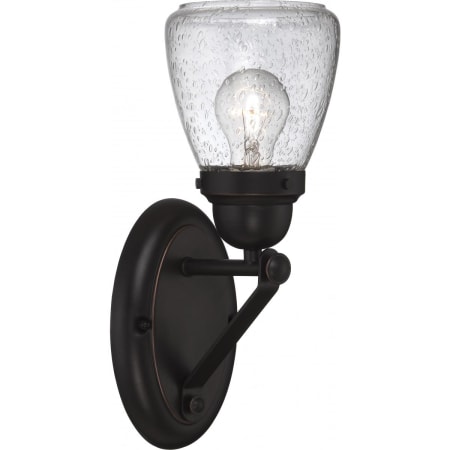 Nuvo Lighting Laurel Single Light 5-1/4" Wide Bathroom Sconce with Seedy Glass Shade Sudbury Bronze