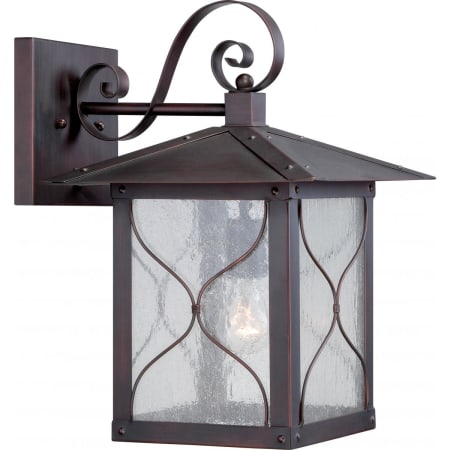 Nuvo Lighting Vega Single Light 16-1/2" Tall Outdoor Wall Sconce with Seedy Glass Shade Classic Bronze