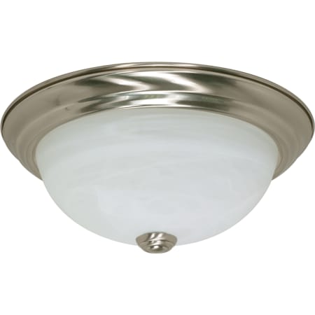 Nuvo Lighting 2 Light 11" Wide Flush Mount Bowl Ceiling Fixture with a Glass Shade Brushed Nickel