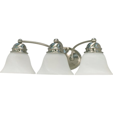 Nuvo Lighting Empire 3 Light 21" Wide Bathroom Vanity Light with Glass Shades Brushed Nickel