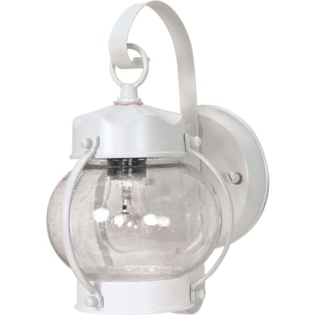 Nuvo Lighting Single Light 10-5/8" Tall Outdoor Wall Sconce with Seedy Glass Shade White