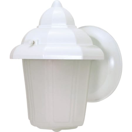 Nuvo Lighting Single Light 8-7/8" Tall Outdoor Wall Sconce with Frosted Glass Shade White