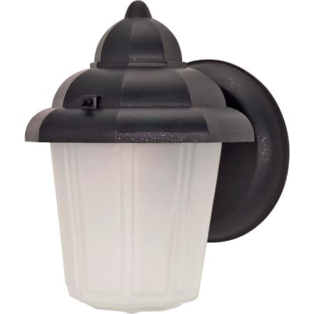 Nuvo Lighting Single Light 8-7/8" Tall Outdoor Wall Sconce with Frosted Glass Shade Textured Black