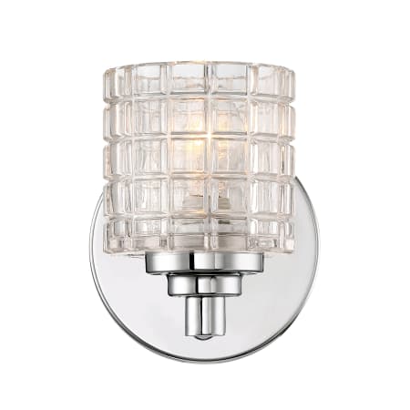 Nuvo Lighting Votive Single Light 4-7/8" Wide Bathroom Sconce with a Clear Glass Shade Polished Nickel
