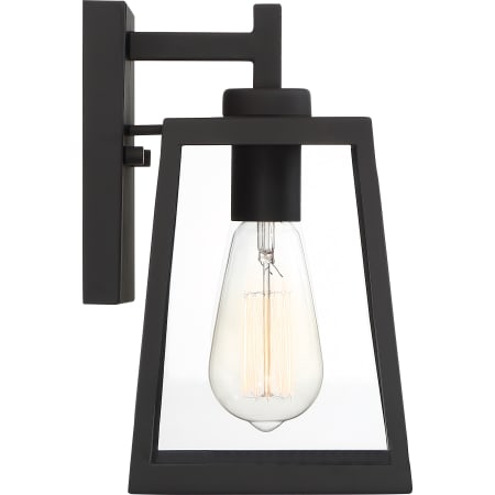 Nuvo Lighting Halifax 10" Tall Outdoor Wall Sconce Matte Black / Glass