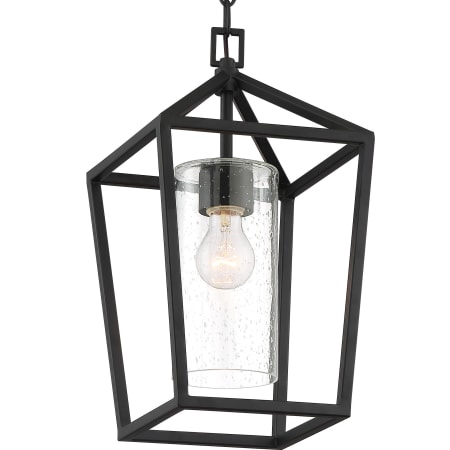 Nuvo Lighting Hopewell 9" Wide Outdoor Pendant Matte Black