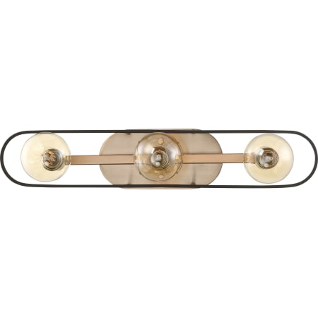 Nuvo Lighting Chassis 3 Light 24" Wide Bathroom Vanity Light Copper Brushed Brass / Matte Black