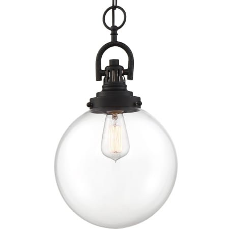 Nuvo Lighting Skyloft 10" Wide Mini Pendant Aged Bronze / Clear