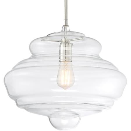 Nuvo Lighting Storrier 16" Wide Pendant Polished Nickel / Clear
