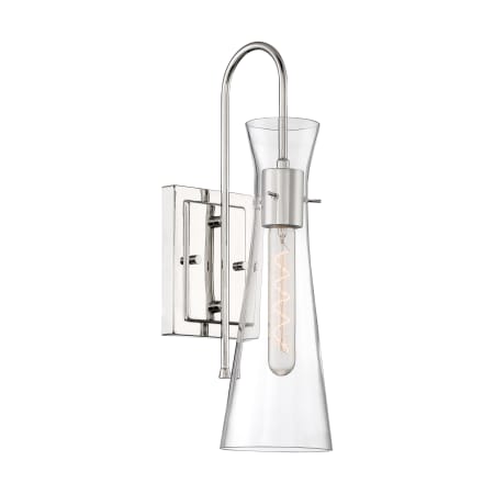 Nuvo Lighting Bahari 18" Tall Bathroom Sconce Polished Nickel