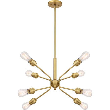 Nuvo Lighting Faraday 8 Light 30" Wide Sputnik Chandelier Brushed Brass