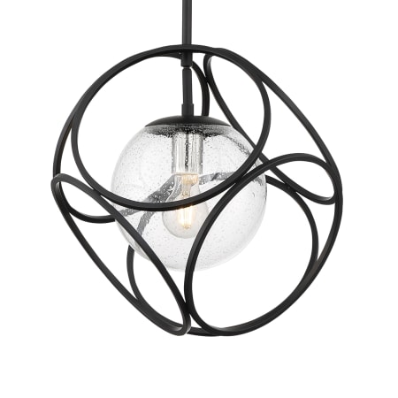Nuvo Lighting Aurora 14" Wide Pendant Black / Polished Nickel
