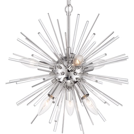 Nuvo Lighting Cirrus 8 Light 20" Wide Sputnik Chandelier Polished Nickel