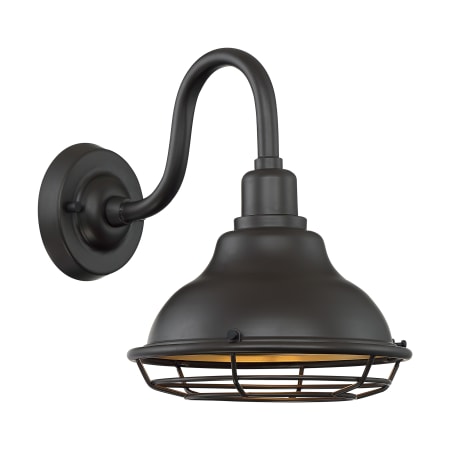 Nuvo Lighting Newbridge 12" Tall Outdoor Wall Sconce Dark Bronze / Gold