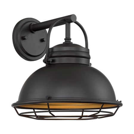 Nuvo Lighting Upton 12" Tall Outdoor Wall Sconce Dark Bronze / Gold